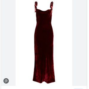Reformation NYA velvet gown USA small